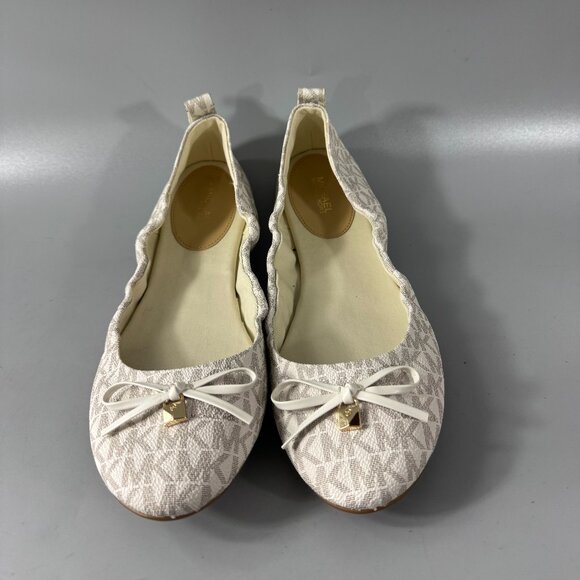 New MICHAEL MICHAEL KORS Juliette Logo Ballet Flat, Size 10 M - Picture 4 of 16